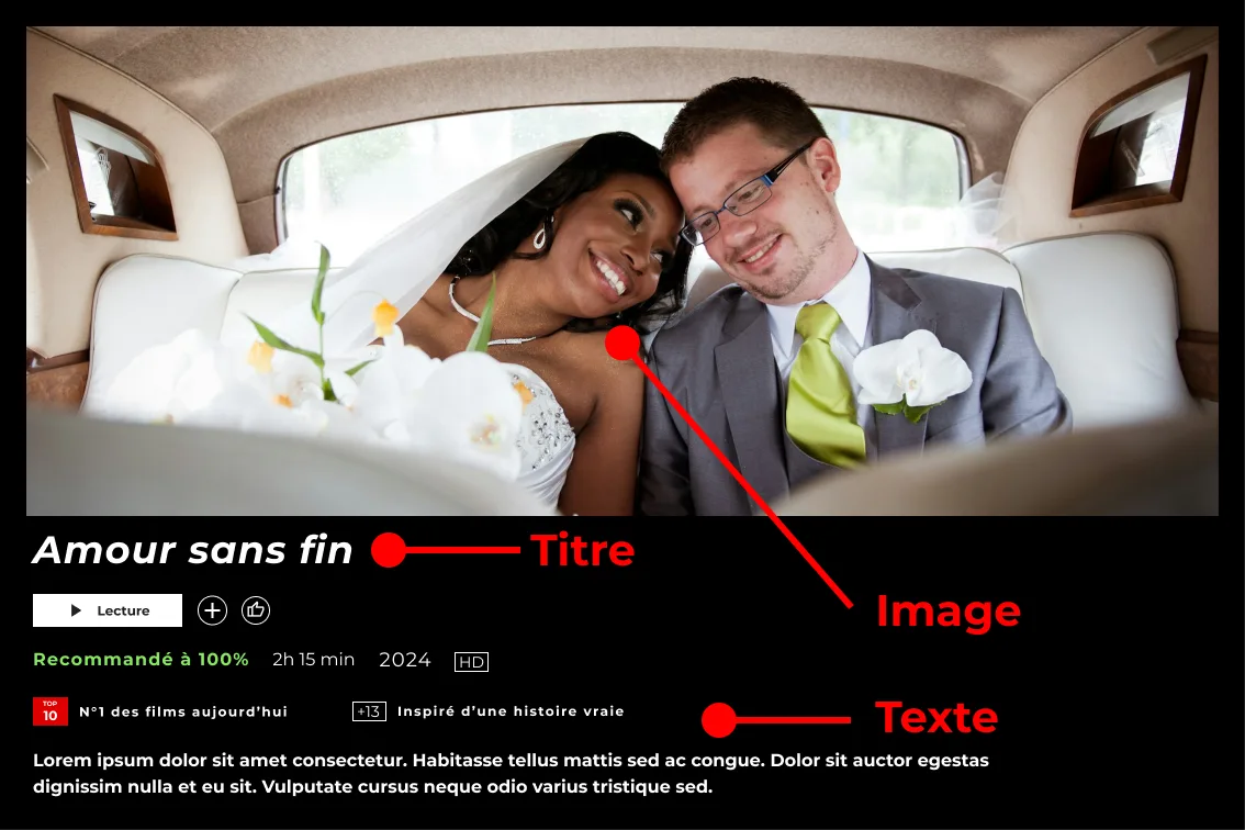 Poster personnalisé explication des étapes affiche netflix